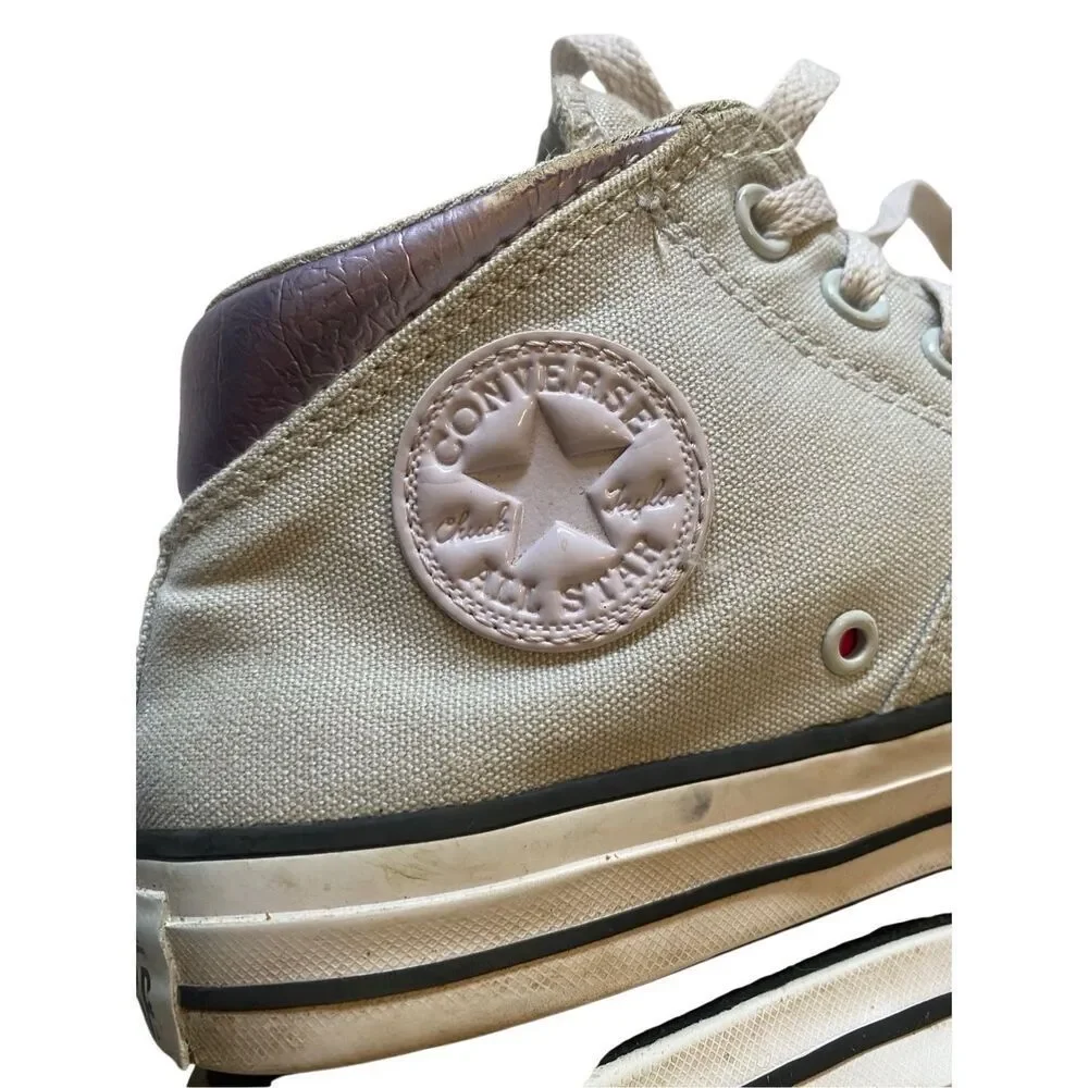 Converse Chuck Taylor All Star Madison Mid Top Womens Shoes Wolf Grey White